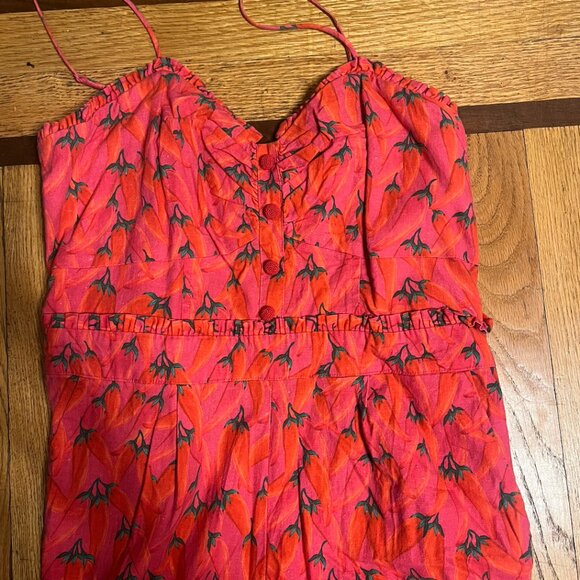 FARM Rio Red Jumpsuit - Picture 4 of 4